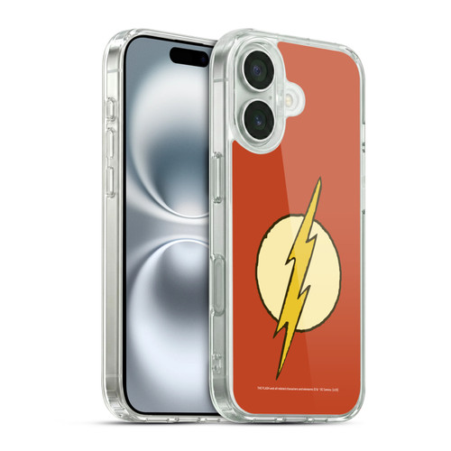 The Flash DC Comics Vintage Logo Soft Gel Case for Apple iPhone 16 & MagSafe