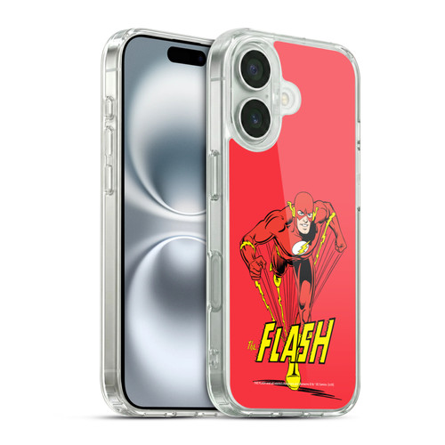 The Flash DC Comics Vintage Speedster Soft Gel Case for Apple iPhone 16 & MagSafe