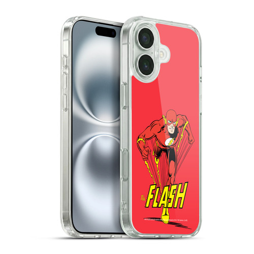 The Flash DC Comics Vintage Speedster Soft Gel Case for Apple iPhone 16 Plus & MagSafe