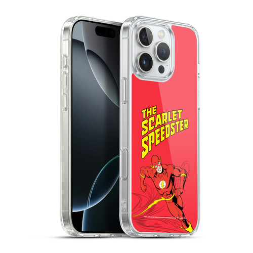 The Flash DC Comics Vintage Scarlet Speedster Soft Gel Case for Apple iPhone 16 Pro Max & MagSafe