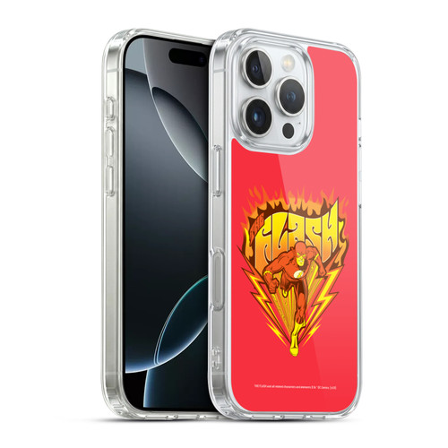 The Flash DC Comics Vintage Fastest Man Soft Gel Case for Apple iPhone 16 Pro & MagSafe