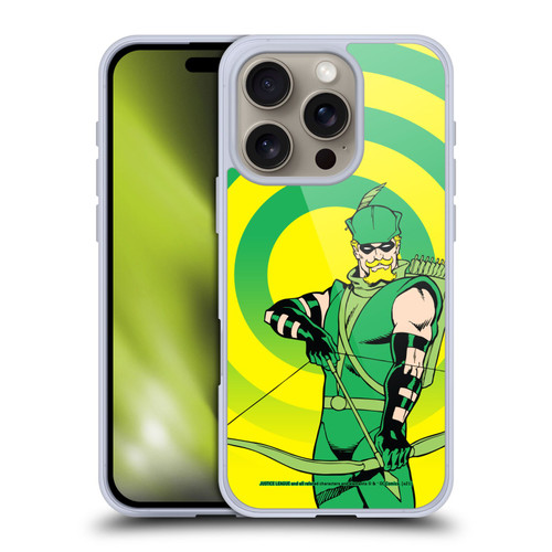 Justice League DC Comics Green Arrow Comic Art Classic Soft Gel Case for Apple iPhone 16 Pro