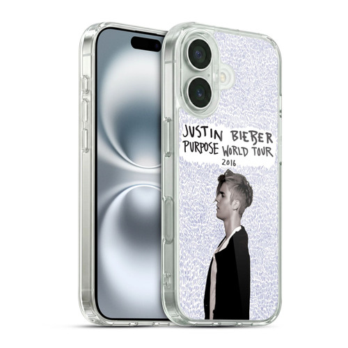 Justin Bieber Purpose World Tour 2016 Soft Gel Case for Apple iPhone 16 & MagSafe