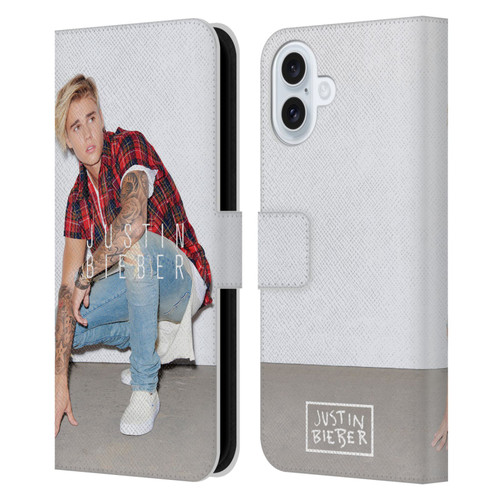 Justin Bieber Purpose Calendar Photo Leather Book Wallet Case Cover For Apple iPhone 16 Plus