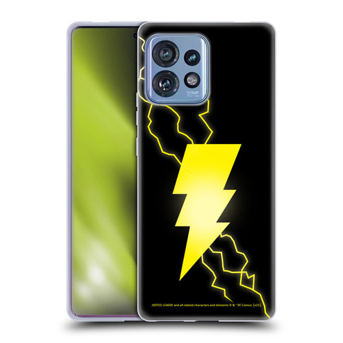 Justice League DC Comics Shazam Black Adam Classic Logo Soft Gel Case for Motorola Moto Edge 40 Pro