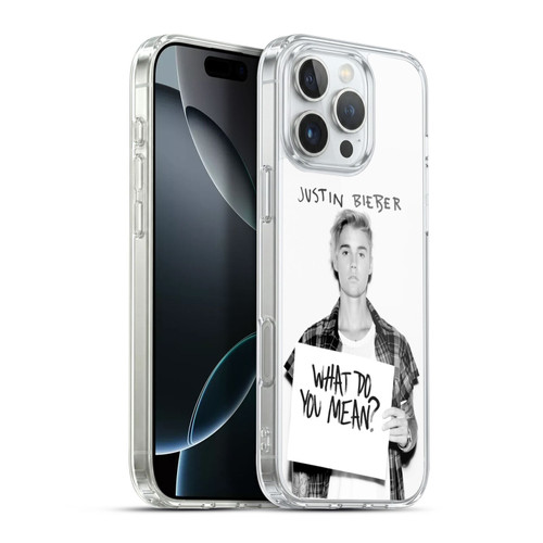 Justin Bieber Purpose What Do You Mean Photo Soft Gel Case for Apple iPhone 16 Pro Max & MagSafe