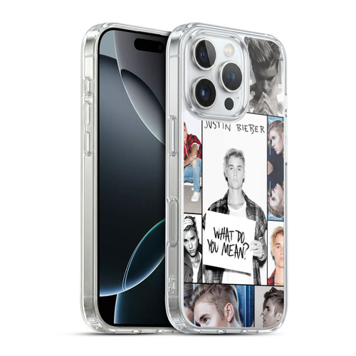 Justin Bieber Purpose Grid Poster Soft Gel Case for Apple iPhone 16 Pro & MagSafe