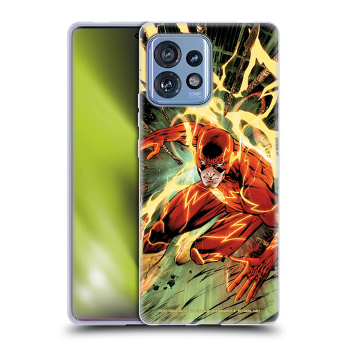 Justice League DC Comics The Flash Comic Book Cover New 52 #9 Soft Gel Case for Motorola Moto Edge 40 Pro