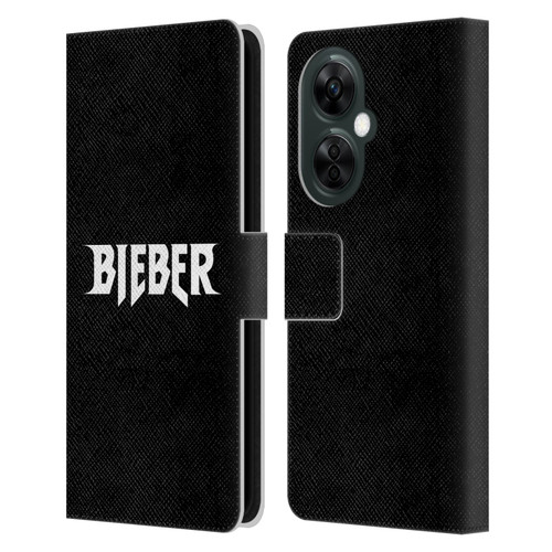 Justin Bieber Tour Merchandise Logo Name Leather Book Wallet Case Cover For OnePlus Nord CE 3 Lite 5G