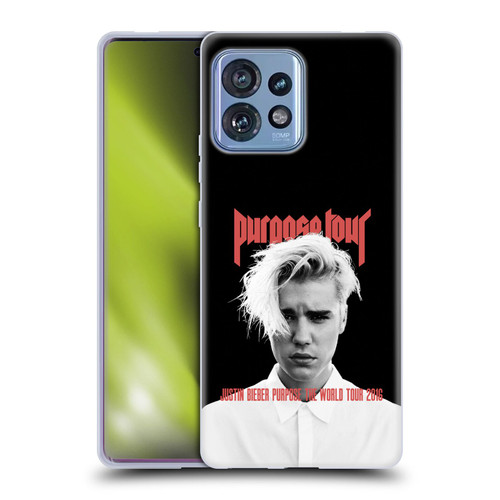 Justin Bieber Tour Merchandise Purpose Poster Soft Gel Case for Motorola Moto Edge 40 Pro