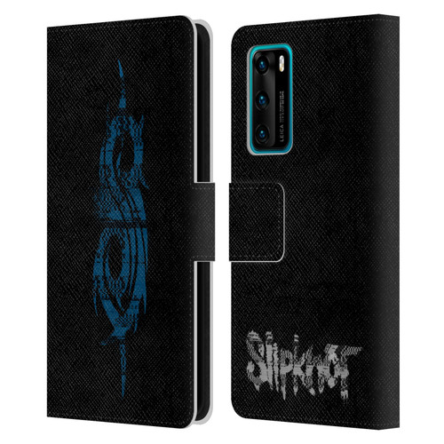 Slipknot We Are Not Your Kind Glitch Logo Leather Book Wallet Case Cover For Huawei P40 5G
