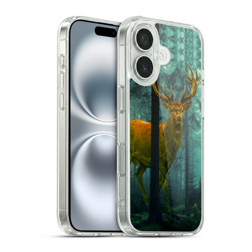 Dave Loblaw Animals Giant Forest Deer Soft Gel Case for Apple iPhone 16 & MagSafe