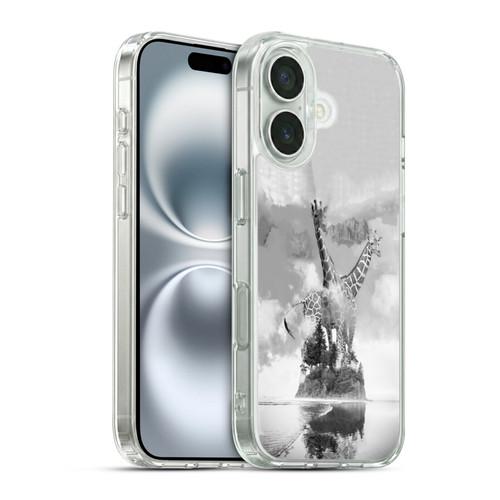 Dave Loblaw Animals Giraffe In The Mist Soft Gel Case for Apple iPhone 16 & MagSafe
