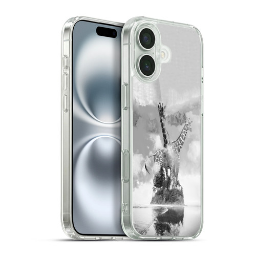 Dave Loblaw Animals Giraffe In The Mist Soft Gel Case for Apple iPhone 16 Plus & MagSafe