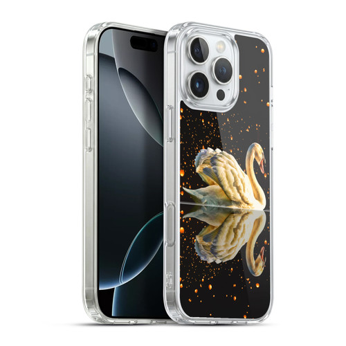 Dave Loblaw Animals Swan Lake Reflections Soft Gel Case for Apple iPhone 16 Pro Max & MagSafe