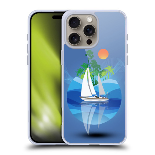 Dave Loblaw Contemporary Art Tropical Waters Soft Gel Case for Apple iPhone 16 Pro Max