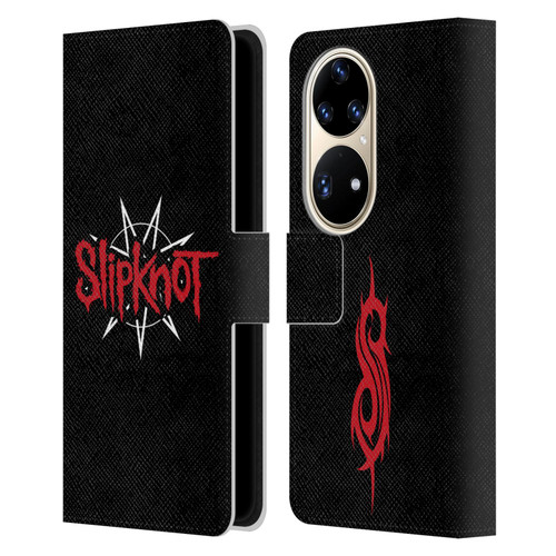 Slipknot We Are Not Your Kind Star Crest Logo Leather Book Wallet Case Cover For Huawei P50 Pro