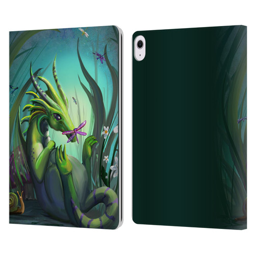 Rose Khan Dragons Baby Green Leather Book Wallet Case Cover For Apple iPad Air 13 2024
