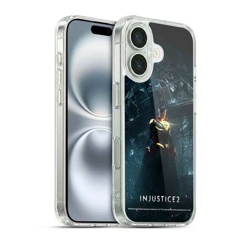Injustice 2 Characters Superman Soft Gel Case for Apple iPhone 16 & MagSafe