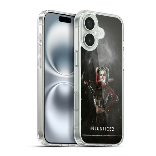 Injustice 2 Characters Harley Quinn Soft Gel Case for Apple iPhone 16 Plus & MagSafe