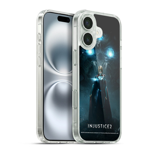 Injustice 2 Characters Supergirl Soft Gel Case for Apple iPhone 16 Plus & MagSafe