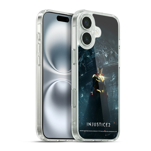 Injustice 2 Characters Superman Soft Gel Case for Apple iPhone 16 Plus & MagSafe