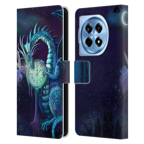 Rose Khan Dragons Blue Time Leather Book Wallet Case Cover For OnePlus 12R