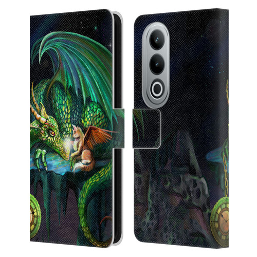 Rose Khan Dragons Green Time Leather Book Wallet Case Cover For OPPO OnePlus Ace 3V 5G
