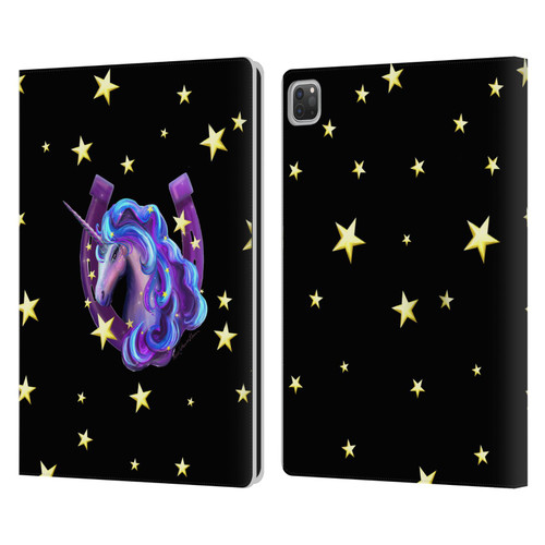 Rose Khan Unicorn Horseshoe Stars Leather Book Wallet Case Cover For Apple iPad Pro 13 M4 2024