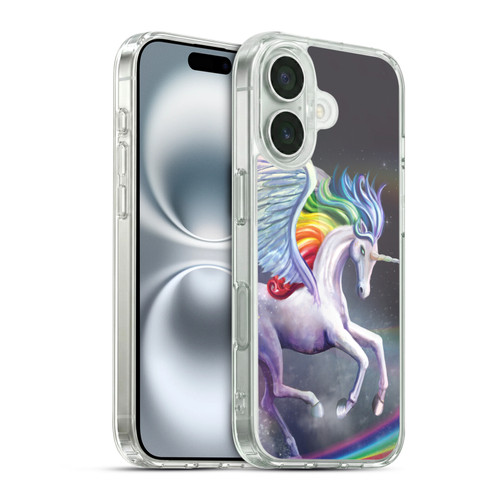 Rose Khan Unicorns Rainbow Dancer Soft Gel Case for Apple iPhone 16 & MagSafe