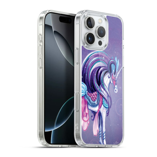 Rose Khan Unicorns White And Purple Soft Gel Case for Apple iPhone 16 Pro Max & MagSafe