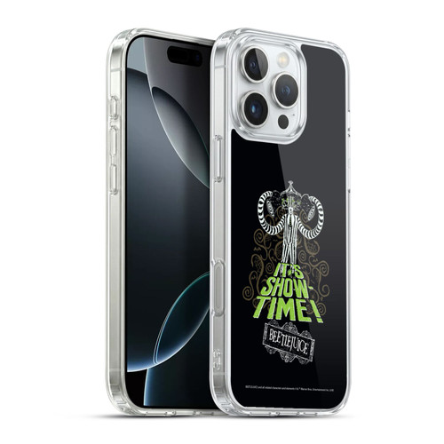 Beetlejuice Graphics Show Time Soft Gel Case for Apple iPhone 16 Pro Max & MagSafe