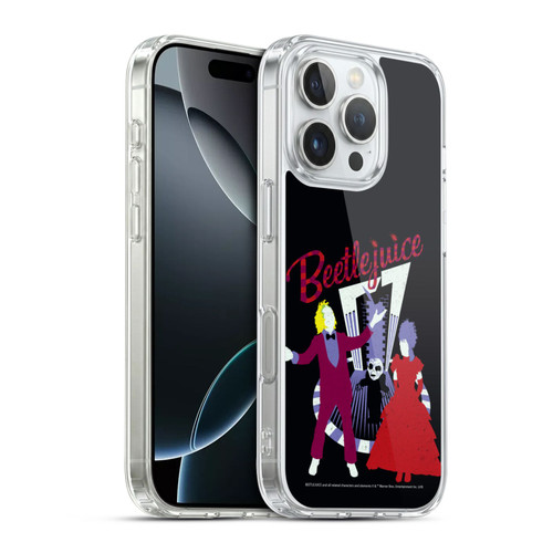 Beetlejuice Graphics Betelgeuse And Lydia Soft Gel Case for Apple iPhone 16 Pro & MagSafe