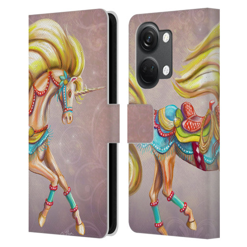 Rose Khan Unicorns Western Palomino Leather Book Wallet Case Cover For OnePlus Nord 3 5G