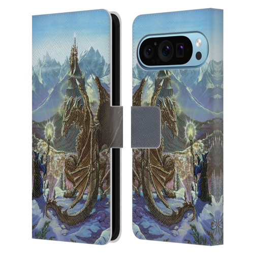 Ed Beard Jr Dragon Friendship Encounter Leather Book Wallet Case Cover For Google Pixel 9 / Pixel 9 Pro