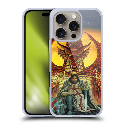 Ed Beard Jr Dragon Friendship Knight Templar Soft Gel Case for Apple iPhone 16 Pro & MagSafe