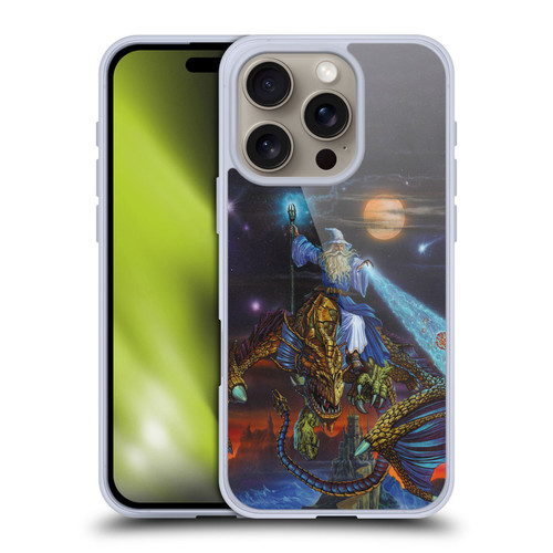 Ed Beard Jr Dragon Friendship Twilight Tempest Soft Gel Case for Apple iPhone 16 Pro