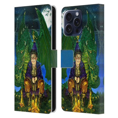 Ed Beard Jr Dragon Friendship Oops Said Leather Book Wallet Case Cover For Apple iPhone 16 Pro Max