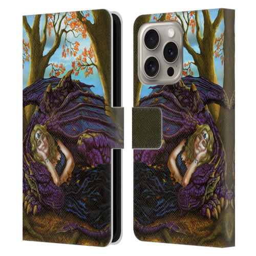 Ed Beard Jr Dragon Friendship Escape To The Land Of Nod Leather Book Wallet Case Cover For Apple iPhone 16 Pro