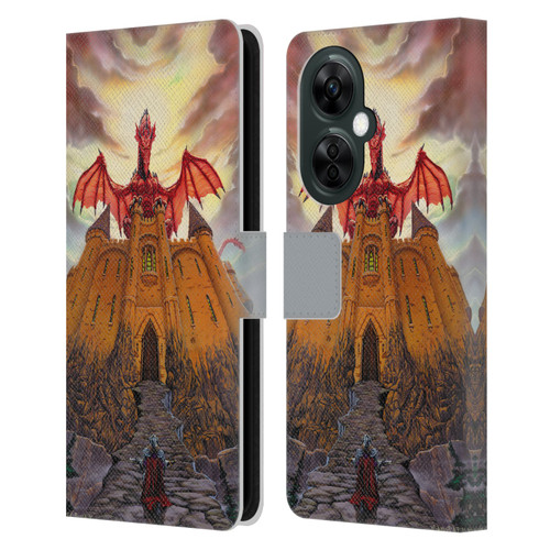 Ed Beard Jr Dragon Friendship Lord Magic Castle Leather Book Wallet Case Cover For OnePlus Nord CE 3 Lite 5G
