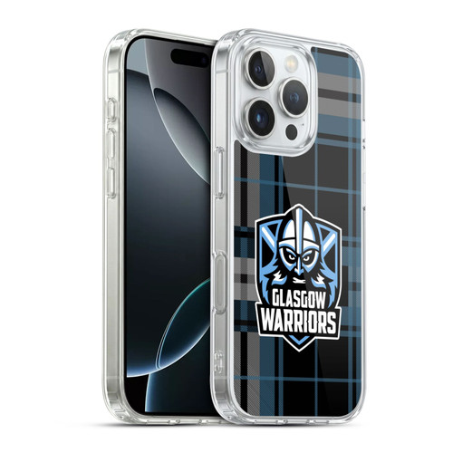 Glasgow Warriors Logo Tartan Soft Gel Case for Apple iPhone 16 Pro & MagSafe