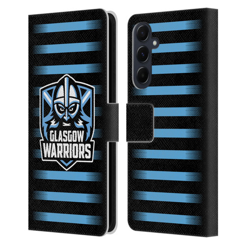 Glasgow Warriors Logo 2 Stripes Leather Book Wallet Case Cover For Samsung Galaxy A55 5G