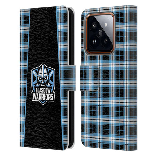 Glasgow Warriors Logo 2 Tartan Leather Book Wallet Case Cover For Xiaomi 14