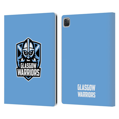 Glasgow Warriors Logo Plain Blue Leather Book Wallet Case Cover For Apple iPad Pro 13 M4 2024