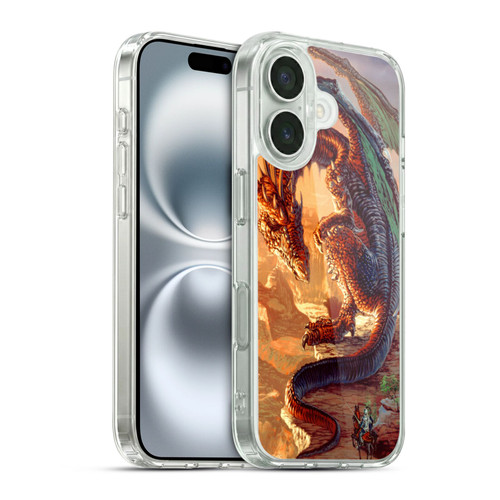 Ed Beard Jr Dragons Bravery Misplaced Soft Gel Case for Apple iPhone 16 & MagSafe