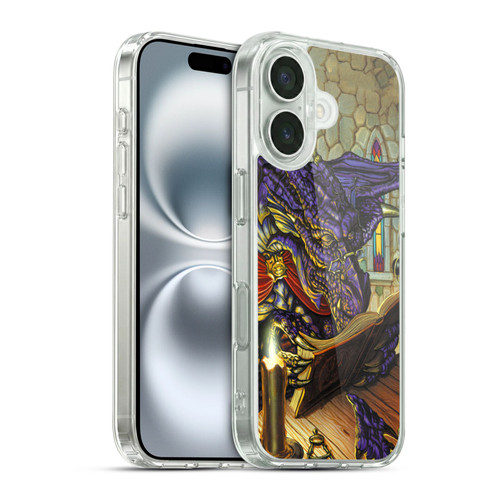 Ed Beard Jr Dragons A Good Book Soft Gel Case for Apple iPhone 16 & MagSafe