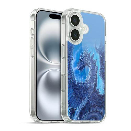 Ed Beard Jr Dragons Glacier Soft Gel Case for Apple iPhone 16 & MagSafe