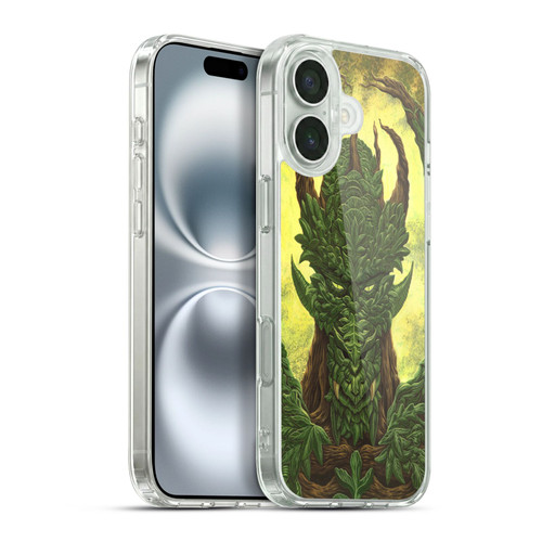 Ed Beard Jr Dragons Green Guardian Greenman Soft Gel Case for Apple iPhone 16 Plus & MagSafe