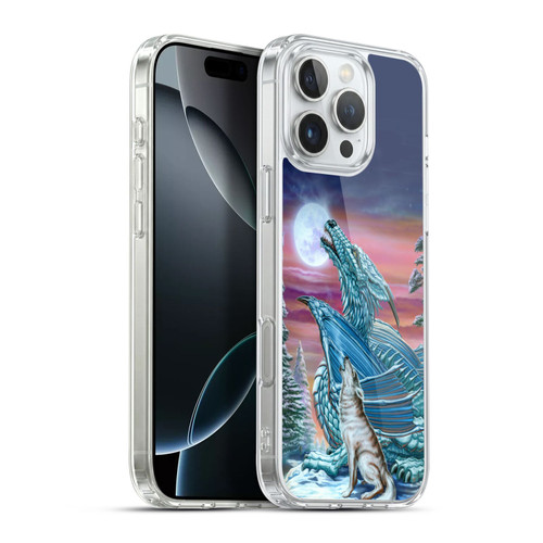 Ed Beard Jr Dragons Moon Song Wolf Moon Soft Gel Case for Apple iPhone 16 Pro Max & MagSafe