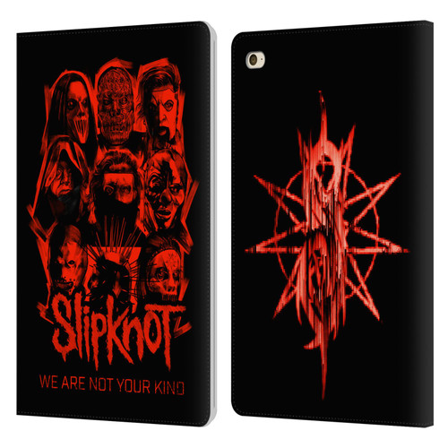 Slipknot We Are Not Your Kind Red Patch Leather Book Wallet Case Cover For Apple iPad mini 4